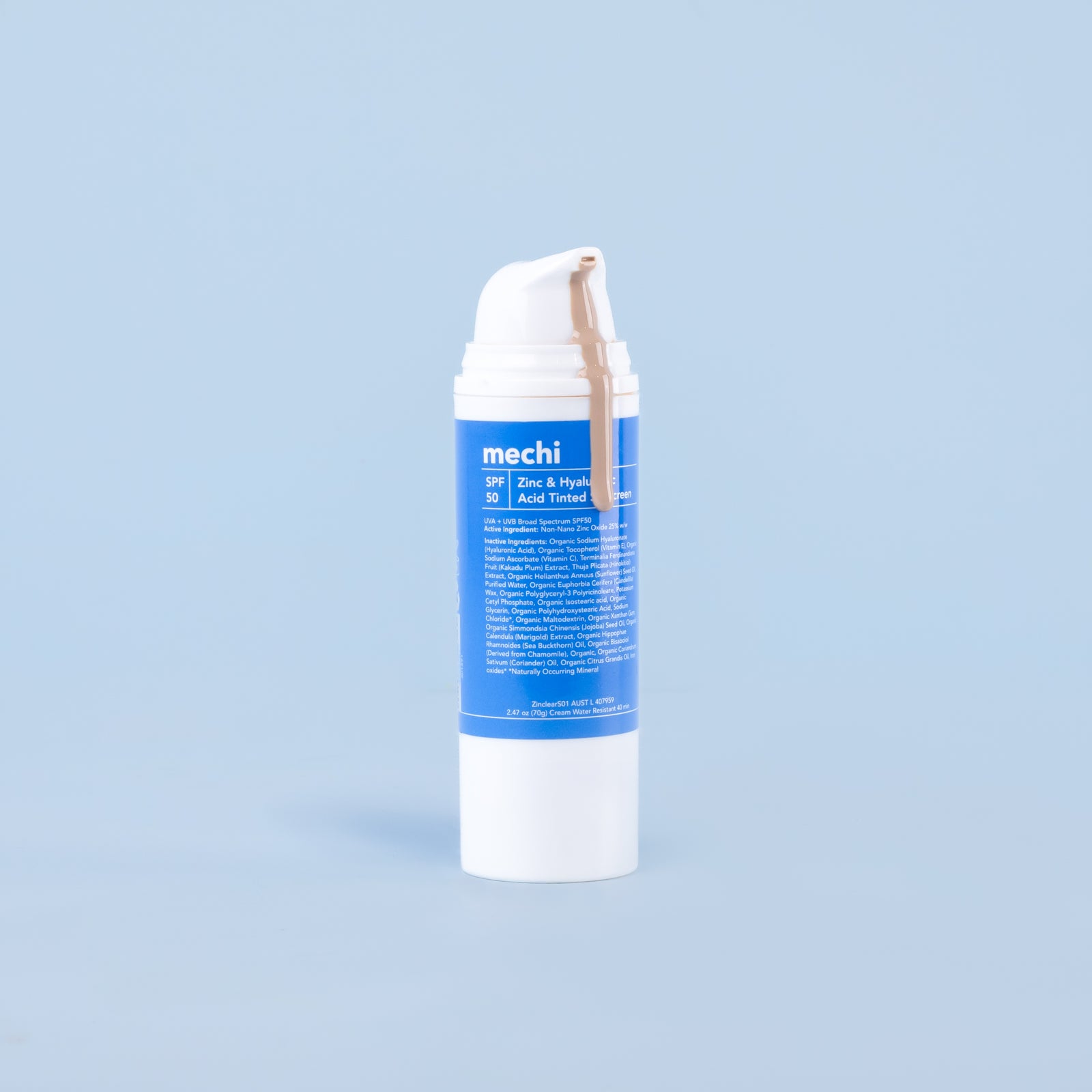 Zinc & Hyaluronic Facial Sunscreen SPF 50 | Deeply Tinted
