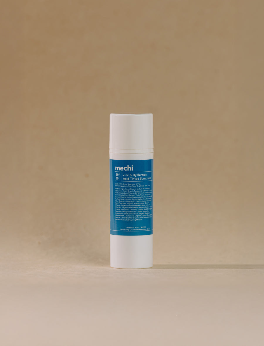 Zinc & Hyaluronic Facial Sunscreen SPF 50 | Deeply Tinted